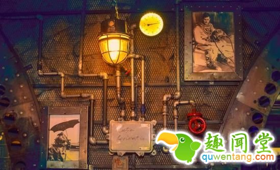 有个爱蒸汽朋克的设计师，花两年做了这么个酒吧