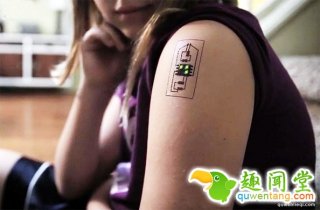 纹在皮肤上的＂可穿戴设备＂ 人类将变半