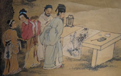 唐伯虎巧对来客