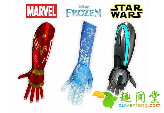 3D打印的迪士尼主题假肢 残疾儿童也能炫酷起来