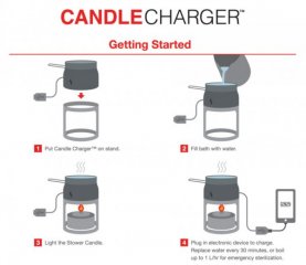 停电别怕！拿出蜡烛给手机充电