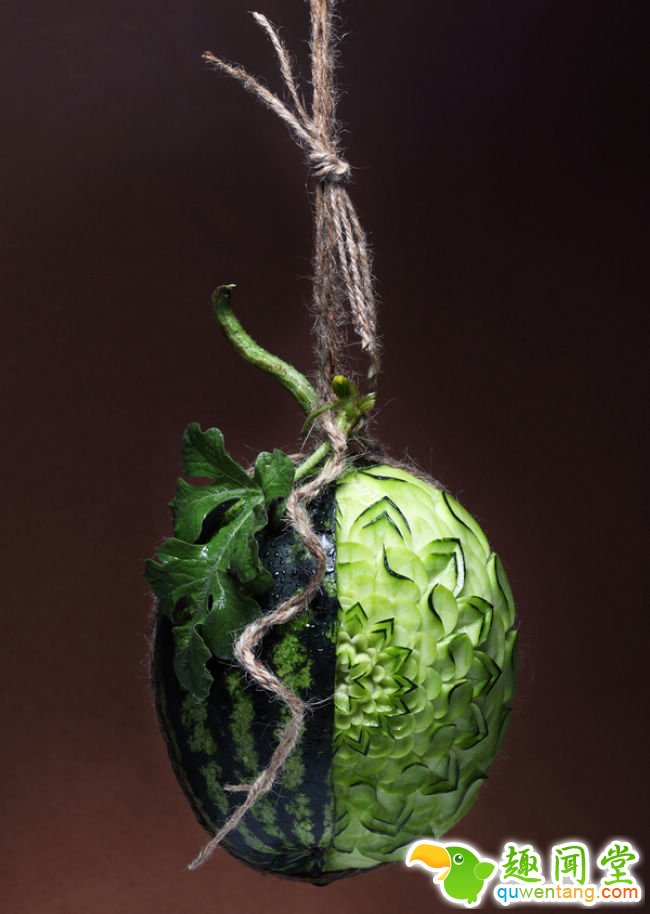 巧夺天工的食物雕刻，让人叹为观止