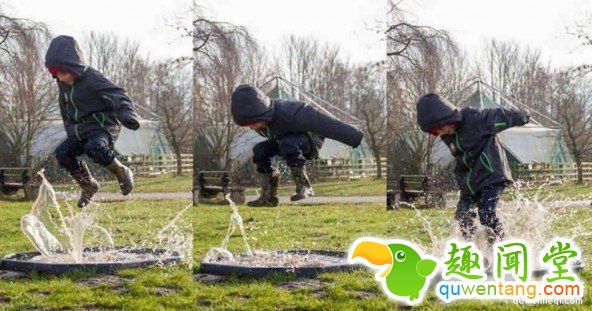 英国举行跳水坑比赛 各地的萌娃们都前来参赛 第4张图片