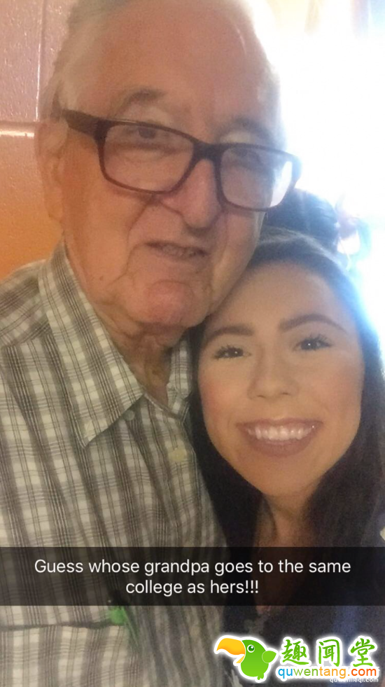 18岁少女和82岁爷爷一起上大学，成为学长学妹