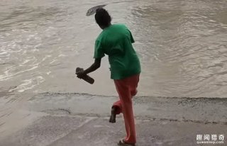 牛人！澳大利亚一女子面对4米鳄鱼，竟用